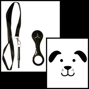 Dog Whistle and Dog Poop Bag Holder~NEW